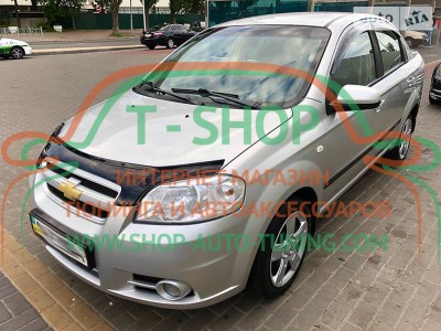Мухобойка, дефлектор капота Chevrolet Aveo T250 (Vip Tuning)