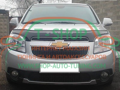 Мухобойка, дефлектор капота Chevrolet Orlando 2010- (Vip Tuning)