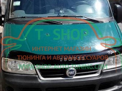 Мухобойка, дефлектор капота Citroen Jumper 03-06 После ресталинга (Vip Tuning)