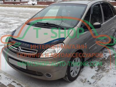 Мухобойка, дефлектор капота Citroen Xsara Picasso 04-10 (Vip Tuning)
