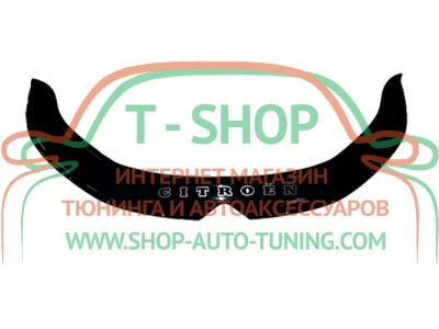 Мухобойка, дефлектор капота Citroen C4 2010- (Vip Tuning)