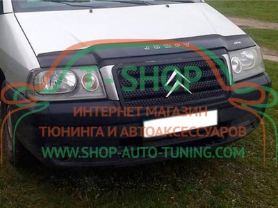 Мухобойка, дефлектор капота Citroen Jumpy c 04–07 (Vip Tuning)