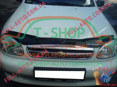 Мухобойка, дефлектор капота Daewoo Lanos (Vip Tuning)