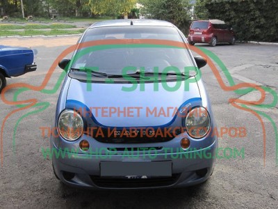 Мухобойка, дефлектор капота Daewoo Matiz Длинная (Vip Tuning)