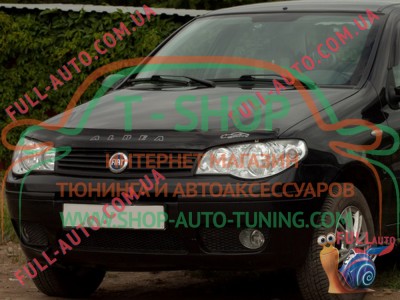 Мухобойка, дефлектор капота Fiat Albea (Vip Tuning)