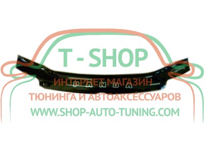 Мухобойка, дефлектор капота Fiat Panda 2003- (Vip Tuning)