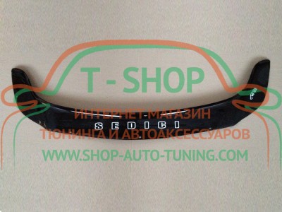 Мухобойка, дефлектор капота Fiat Sedici 05-14 (Vip Tuning)