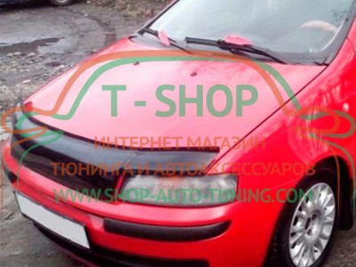 Мухобойка, дефлектор капота Fiat Punto 99-03 (Vip Tuning)