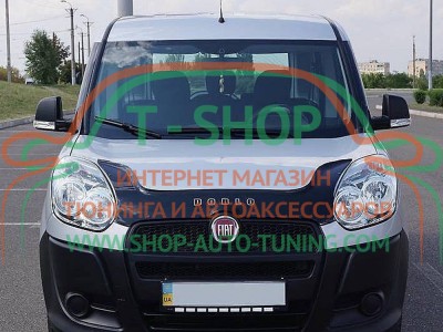 Мухобойка, дефлектор капота Fiat Doblo 10-15 (Vip Tuning)