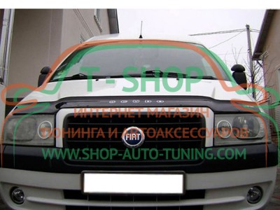 Мухобойка, дефлектор капота Fiat Scudo 04-07 (Vip Tuning)