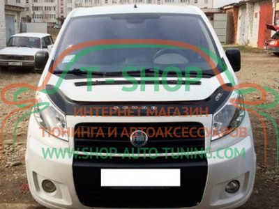 Мухобойка, дефлектор капота Fiat Scudo 07-16 (Vip Tuning)