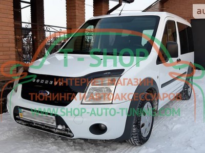 Мухобойка, дефлектор капота Ford Transit Connect 09-14 Длинная (Vip Tuning)