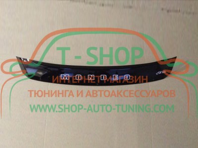 Мухобойка, дефлектор капота Ford Mondeo 2014- Короткая (Vip Tuning)