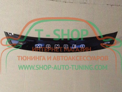 Мухобойка, дефлектор капота Ford Mondeo 10-14 Короткая (Vip Tuning)