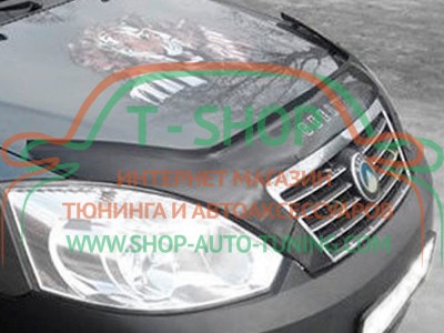 Мухобойка, дефлектор капота Geely FC 2007- (Vip Tuning)
