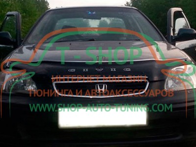 Мухобойка, дефлектор капота Honda Civic 95-00 Европа (Vip Tuning)