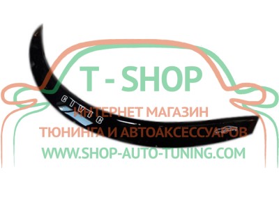 Мухобойка, дефлектор капота Honda Civic 2012- Хэтчбек (Vip Tuning)