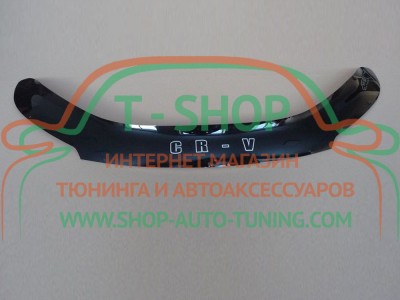 Мухобойка, дефлектор капота Honda CR-V 12-17 Длинная (Vip Tuning)