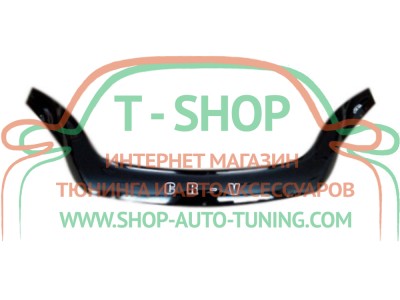 Мухобойка, дефлектор капота Honda CR-V 09-12 Длинная (Vip Tuning)