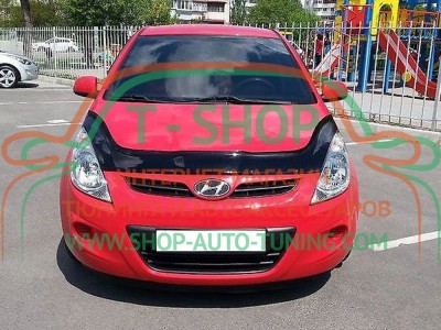 Мухобойка, дефлектор капота Hyundai i20 2008-2015 (Vip Tuning)