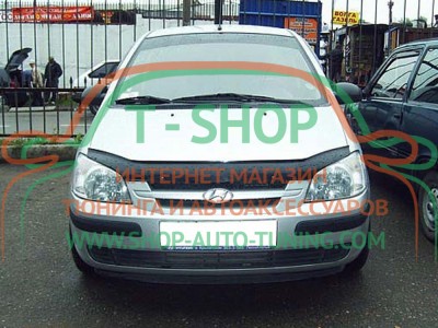 Мухобойка, дефлектор капота Hyundai Getz 2002-2005 (Vip Tuning)