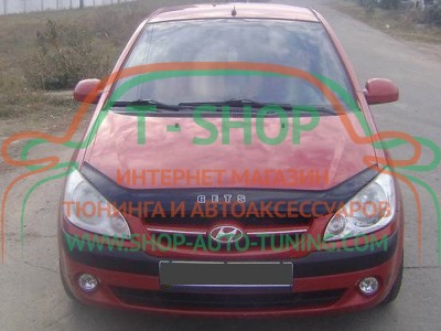 Мухобойка, дефлектор капота Hyundai Getz 2005- (Vip Tuning)