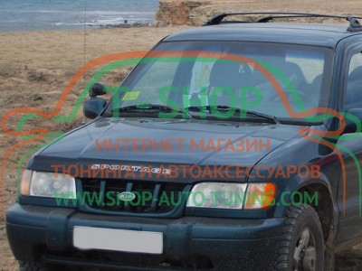 Мухобойка, дефлектор капота Kia Sportage 1994-2003  (Vip Tuning)