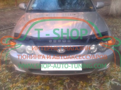 Мухобойка, дефлектор капота Kia Shuma 01-04 (Vip Tuning)