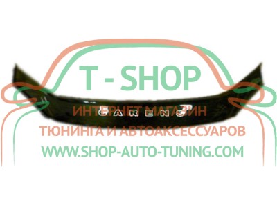 Мухобойка, дефлектор капота KIA Carens 2002-2006 (Vip Tuning)