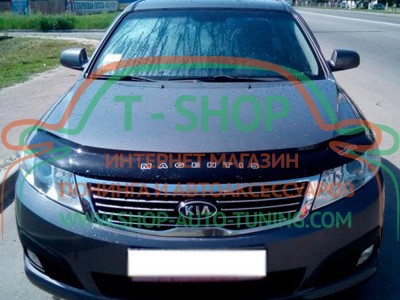Мухобойка, дефлектор капота KIA Magentis 2008-2010 (Vip Tuning)