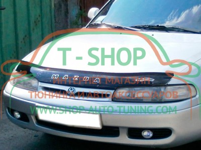 Мухобойка, дефлектор капота Mazda 626 GE 1992-1997 (Vip Tuning)