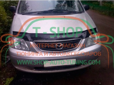 Мухобойка, дефлектор капота Mazda MPV 1999-2002 (Vip Tuning)