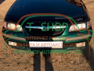 Мухобойка, дефлектор капота Mazda 626 GF 1997-1999 (Vip Tuning)