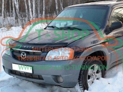 Мухобойка, дефлектор капота Mazda Tribute 2000-2007 (Vip Tuning)