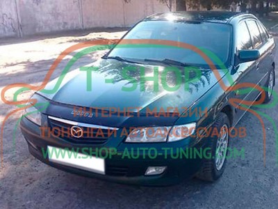 Мухобойка, дефлектор капота Mazda 626 GF 2000-2002 (Vip Tuning)