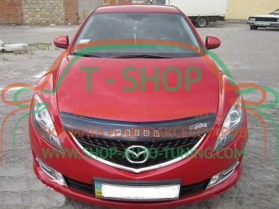 Мухобойка, дефлектор капота Mazda 6 2008-2012 (Vip Tuning)