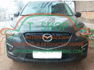 Мухобойка, дефлектор капота Mazda CX-5 2012-2017 (Vip Tuning)