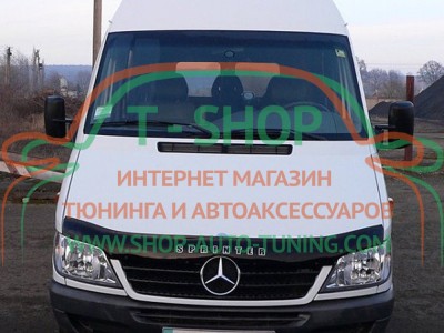 Мухобойка, дефлектор капота Mercedes-Benz Sprinter 2002-2006 (Vip Tuning)