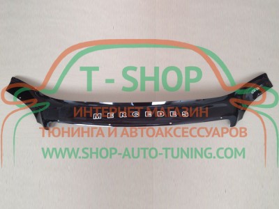 Мухобойка, дефлектор капота Mercedes-Benz ML164 2005-2011 (Vip Tuning)