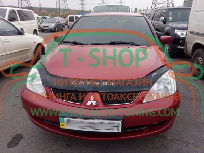 Мухобойка, дефлектор капота Mitsubishi Lancer 9 2003-2007 (Vip Tuning)