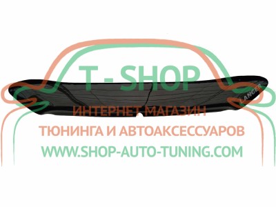 Мухобойка, дефлектор капота Mitsubishi Lancer 10 2007- Короткая (Vip Tuning)