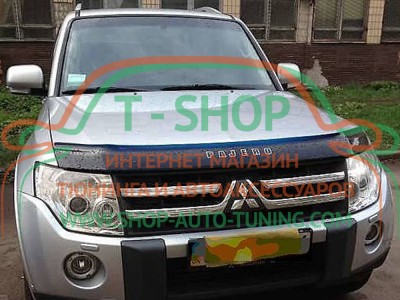 Мухобойка, дефлектор капота Mitsubishi Pajero 4 2006- (Vip Tuning)