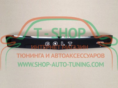 Мухобойка, дефлектор капота Mitsubishi Colt 2002-2008 (Vip Tuning)