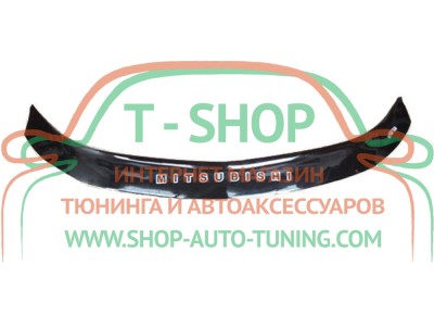 Мухобойка, дефлектор капота Mitsubishi L200 2015-  (Vip Tuning)