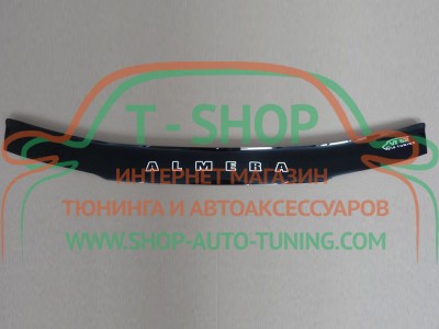Мухобойка, дефлектор капота Nissan Almera 1995-2000 (Vip Tuning)