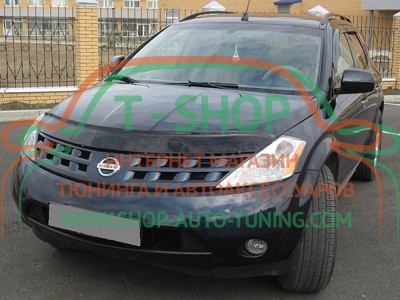Мухобойка, дефлектор капота Nissan Murano Z50 2002-2008 (Vip Tuning)