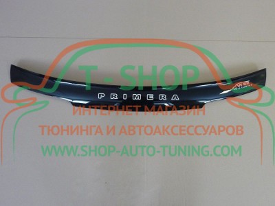 Мухобойка, дефлектор капота Nissan Primera P10 1991-1996 (Vip Tuning)