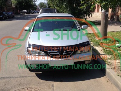 Мухобойка, дефлектор капота Nissan Primera P11 1999-2001 (Vip Tuning)