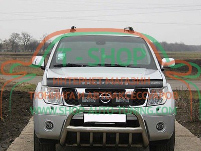 Мухобойка, дефлектор капота Nissan Pathfinder R51 2004-2012 (Vip Tuning)
