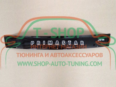 Мухобойка, дефлектор капота Nissan Primastar 01-14 Короткая (Vip Tuning)